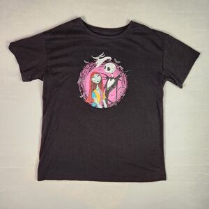 Nightmare Before Christmas Jack Skellington & Sally T-shirt Black XL 14/16